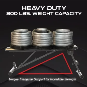 Fitness Reality Adjustable Weight Bench - 800 lb Capacity