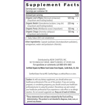 New Chapter Mind Force - Organic Mushroom Supplement