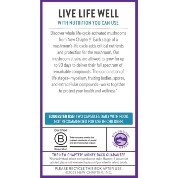 New Chapter Mind Force - Organic Mushroom Supplement