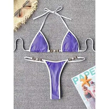 TASHEHE Women's Triangle Thong Bikini Set Trends in Swimwear