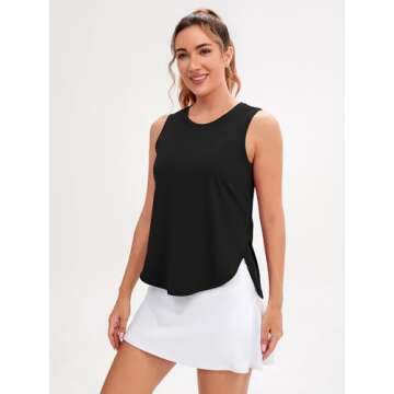 JOYSPELS Ice Silk Workout Tank Tops for Summer Comfort