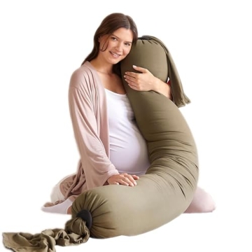 bbhugme Adjustable Pregnancy Pillow – Full Body Support for Side Sleeping