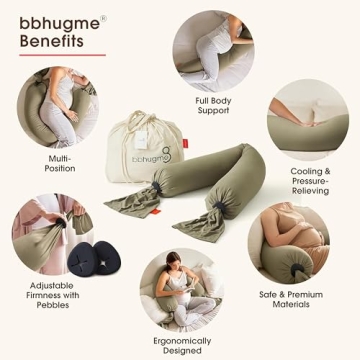 Adjustable Pregnancy Pillow for Side Sleeping – Full Body Support