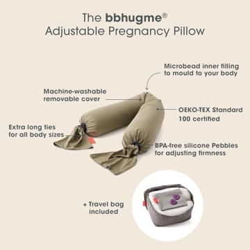 Adjustable Pregnancy Pillow for Side Sleeping – Full Body Support