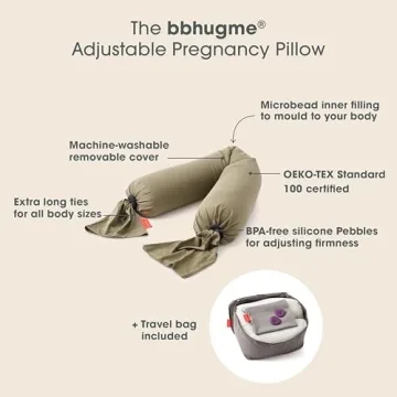 Adjustable Pregnancy Pillow for Side Sleeping – Full Body Support