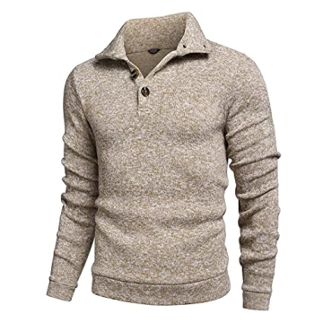 COOFANDY Men's Casual Knit Pullover Sweater - Soft & Stylish
