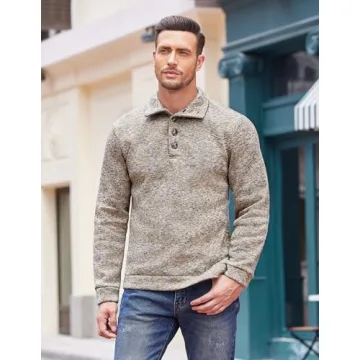 Stylish COOFANDY Men’s Knit Pullover Sweater for All