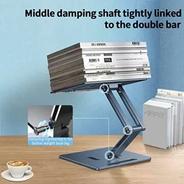 OATSBASF Adjustable Book Stand for Reading & Laptops
