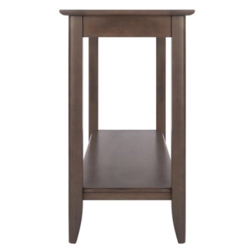 Santino Console Hall Table in Elegant Oyster Gray