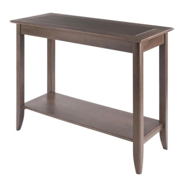 Santino Console Hall Table in Elegant Oyster Gray