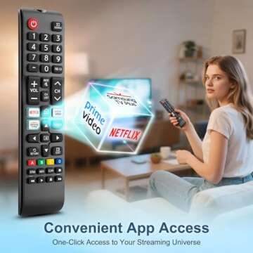 Universal Samsung TV Remote Replacement - Pack of 2