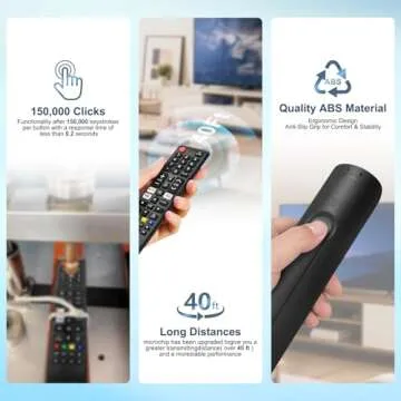 Universal Samsung TV Remote Replacement - Pack of 2
