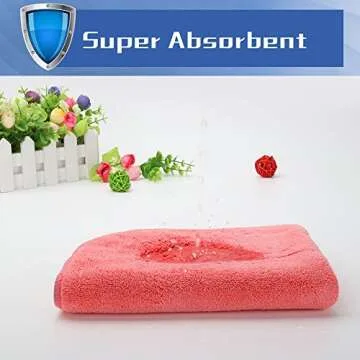 Ultra-Thick Microfiber Cleaning Cloths, Super Absorbent Dust Cloths Buffing Cloths with Two Color on Two Side by House Again, Lint Free Streak Free for Tackling Any Cleaning Job with Ease, 6-Pack