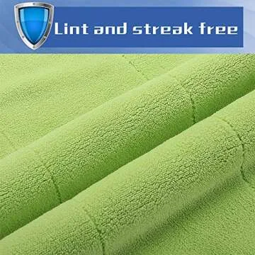 Ultra-Thick Microfiber Cleaning Cloths, Super Absorbent Dust Cloths Buffing Cloths with Two Color on Two Side by House Again, Lint Free Streak Free for Tackling Any Cleaning Job with Ease, 6-Pack