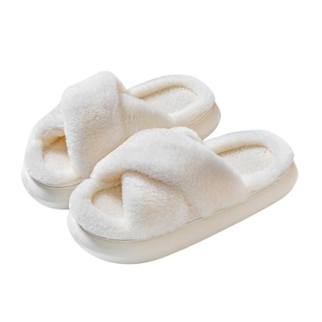 Comfortable SOSUSHOE Women's Fuzzy Slippers for Home