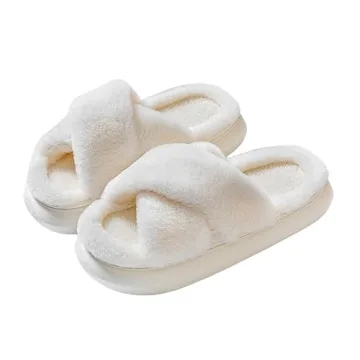 Comfortable SOSUSHOE Women's Fuzzy Slippers for Home