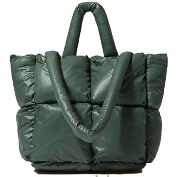 Stylish Puffer Shoulder Bag for Women - Mini Quilted Tote 2024