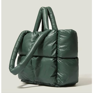 Puffer Shoulder Bag for Women - Chic Mini Hobo Tote