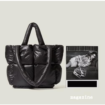 Puffer Shoulder Bag for Women - Chic Mini Hobo Tote