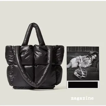 Puffer Shoulder Bag for Women - Chic Mini Hobo Tote