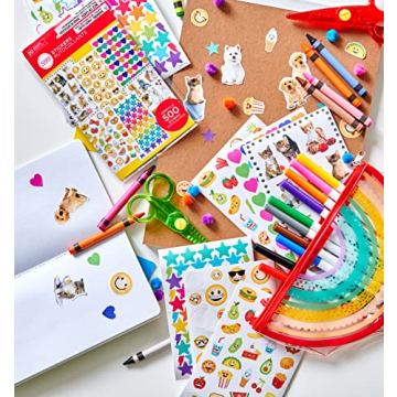 Vibrant American Greetings Kids Sticker Pack with 599 Stickers