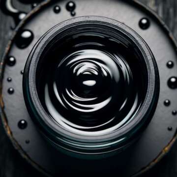 FIREDOTS Carbon Pearl Black Mica Powder - 100 Grams - Epoxy Resin Color Pigment - Metallic Black Mica Powder for Epoxy Resin - Black Epoxy Pigment Powder - Epoxy Color Pigment