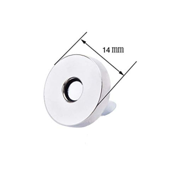 100 Sets Silver Tone Magnetic Snaps for DIY Projects