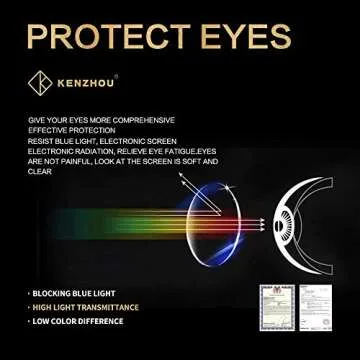 K KENZHOU Stylish Blue Light Blocking Glasses for All