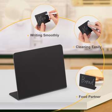 12 Pcs Mini Chalkboard Signs for Party Buffets and Events