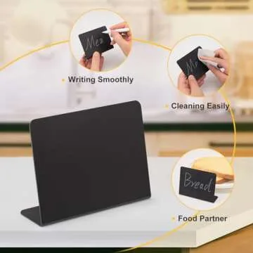 12 Pcs Mini Chalkboard Signs for Party Buffets and Events