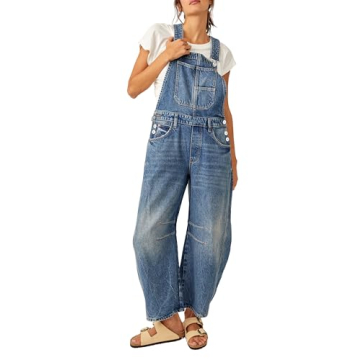PLNOTME Women’s Denim Bib Overalls - Stylish, Adjustable & Versatile!