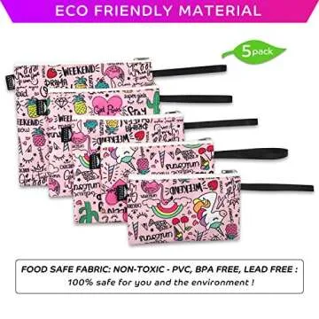 Durable Eco-Friendly Dual Layer Reusable Sandwich Bags