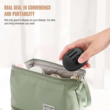 FERYES 2 PCS Makeup Sponge Holder – Shatterproof Eco-Friendly Silicone Beauty Make Up Blender Case for Travel