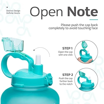 Venture Pal 64 oz Motivational BPA Free Water Bottle