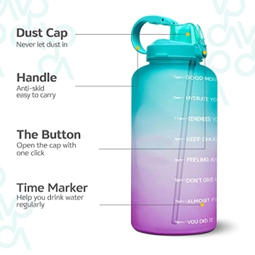 Venture Pal 64 oz Motivational BPA Free Water Bottle