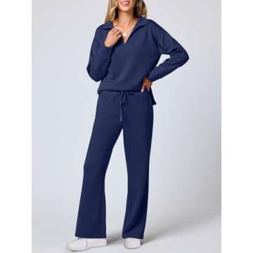 ANRABESS Women's 2 Piece Outfits Lounge Sets for Travel and Home Comfort
