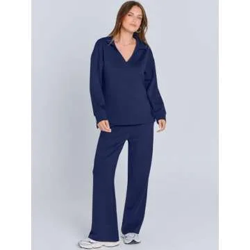 Stylish ANRABESS Women's 2 Piece Lounge Set for Comfort