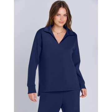 Stylish ANRABESS Women's 2 Piece Lounge Set for Comfort