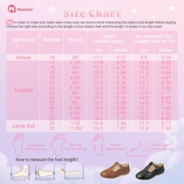 Stylish Meckior Toddler Mary Jane Dress Shoes for Girls