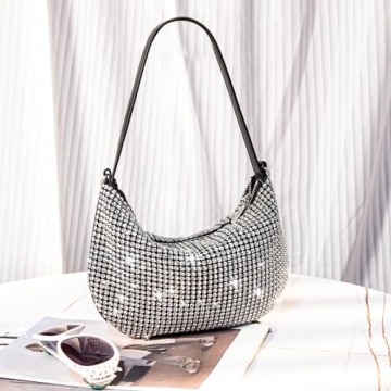 Montana West Rhinestone Sparkly Evening Party Bag Women