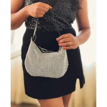 Montana West Rhinestone Sparkly Evening Party Bag Women