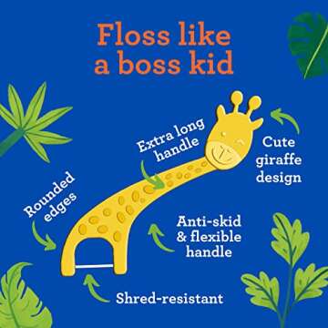GuruNanda Kids Floss Picks – Fun & Safe Dental Care