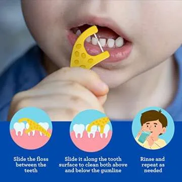 GuruNanda Kids Floss Picks – Fun & Safe Dental Care