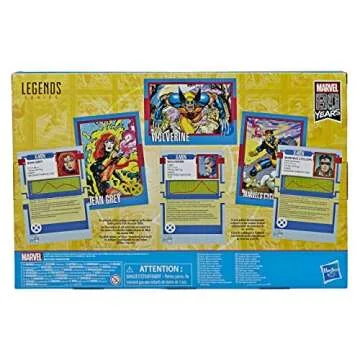 Marvel Hasbro Legends Series 6 Inch Collectible Action Figures 3 Pack X-Men Toys, Wolverine, Jean Grey, Cyclops, Premium Design