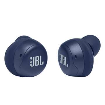 JBL Live Free NC+ - True Wireless in-Ear Noise Cancelling Bluetooth Headphones with Active Noise Cancelling, Microphone, Up to 21H Battery, Wireless Charging (Blue)