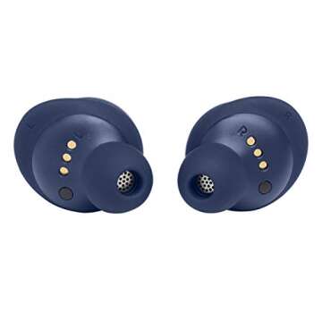 JBL Live Free NC+ - True Wireless in-Ear Noise Cancelling Bluetooth Headphones with Active Noise Cancelling, Microphone, Up to 21H Battery, Wireless Charging (Blue)