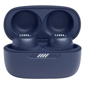 JBL Live Free NC+ - True Wireless in-Ear Noise Cancelling Bluetooth Headphones with Active Noise Cancelling, Microphone, Up to 21H Battery, Wireless Charging (Blue)