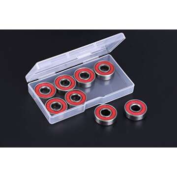 Mini Skater 3.52 ×1.8 ×0.55 Inch High Transparency Visible Plastic Box Small Size Clear Storage Case with Lid Use for Organizing Small Parts,Cotton Swab,Ornaments (4 Pcs)