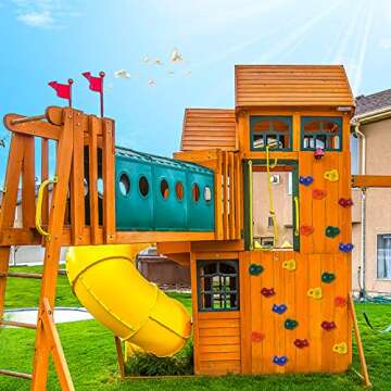 Ogrmar 25 PCS Rock Climbing Holds Set with Mounting Screws and Hardware for DIY Kids Indoor and Outdoor Play Set Use