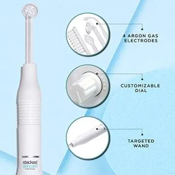 High Frequency Wand for Acne Treatment and Pore Cleansing